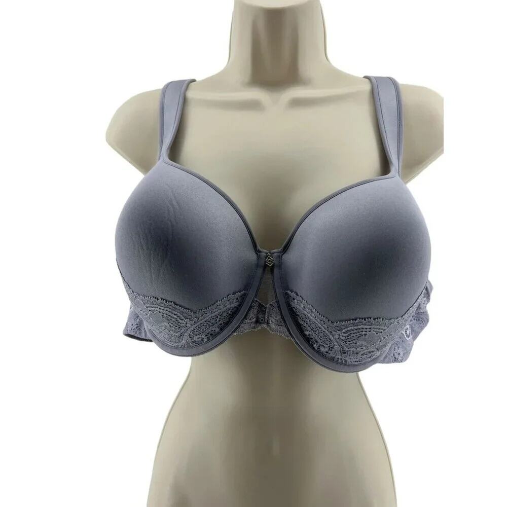 ThirdLove T Shirt Bra Lace Overlay Detail Soft Lilac 44B
